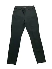 Eileen Fisher Black Straight Heavyweight Rayon Knit Pants sz XXS New With Tags