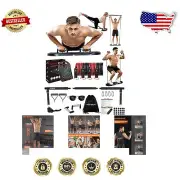 Innovative 20-in-1 Push Up Bar Set - Home Gym with Resistance Bands & Guidance