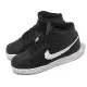 Nike 休閒鞋 Wmns Ebernon Mid 女鞋 黑 白 中筒 復古 皮革 運動鞋 AQ1778-001