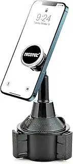 Magnetic Short Cup Holder Phone Mount, Durable Car Cup Phone Holder with Double Thickness Strong N50 Magnets Mount Compatible with All Cellphones & More