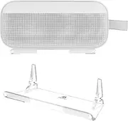 TXEsign Desktop Holder for Bose New SoundLink Flex 2nd Gen/Bose SoundLink Flex Speaker, Table Base Stand Display Stand Acrylic Speaker Stand Mount with Cable Management Groove (Transparente)