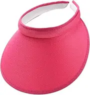 [Perfeclan] Sun Visor Hat Versatile Wide Brim Sun Hat for Beach Sports Ladies Cycling Tennis