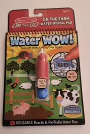 Melissa & Doug On the Go Water WoW! On the FARM Activity Pads Reusable No Mess