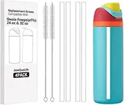4PCS Replacement Straws for Owala Water Bottle 24 oz 32 oz Free Sip & Flip Owala Water Bottles, Replacement Plastic Straws Designed for Owala 24 oz & 32 oz Bottle