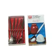 Vintage Zwilling J.A. Henckels Twin Egg Spoons 6 Count - New Old Stock