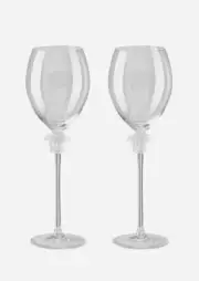 New VERSACE ROSENTHAL (2) Medusa Lumiere Red Wine Glass Set of 2 MSRP $850