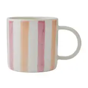 Mikasa Pink & Red Stripe Mug 380ml - Robins Kitchen