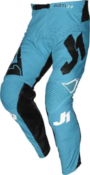 Just1 J-Flex Youth Motocross Pants, black-white-blue, Size 40 Black White Blue