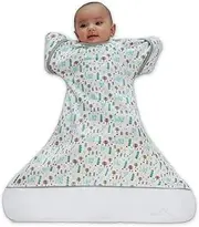 Swaddle Sack with Arms Up, Allows Babies Hips to Move Freely, fits Newborn Babies 0-6 Months, 8-18 lbs, Arms in/Out Transition Swaddle Sack, Baby Sleep Sack