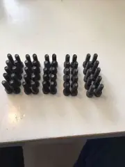 (50) #10-24 x 5/8 BLACK ALLOY STEEL HEX SOCKET HEAD CAP SCREWS
