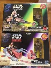 Star Wars The Power Force Speeder Bike And Shadows Of The Empire Swoop