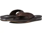 Reef Fanning Leather Lux Brown Slip-On Sandals New Mens Thong Flip-Flops