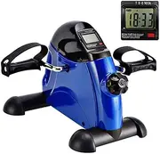 Mini Exercise Bike Portable Home Pedal Exerciser Bike Gym Fitness Leg Arm Cardio Training Adjustable Resistance with LCD Display