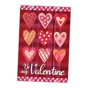 Be My Valentine Decorative Red Love Heart Trio Double Sided Large - 28x40 inch