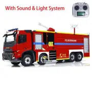 1/14 I6S Controller RC 8x4 Fire Truck Fire Fighting Vehicles Lights Sounds Motor