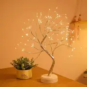 ANYHOUZ Table Lamp Warm 108 LED Bonsai Tree Desk Light USB Rechargeable For Living Room