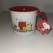 Peanuts Snoopy BE THANKFUL Thanksgiving Autumn Coffee Tea Mug Cup New Gift Idea