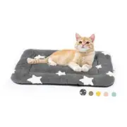Cat Bed for Indoor Cats Washable Dog Crate Pad 22''L x 13''W x 1.5''Th Grey