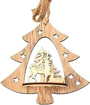 Christmas Tree Ornaments Decorations Cute Christmas Decor Indoor Bedroom Apartment Farmhouse Wall Hanging Christmas Tree Decorations Christmas Wooden Signs for Porch Home Decor Christmas Tree Pendants
