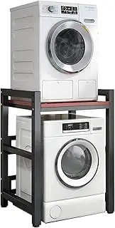 Adjustable Dryer Stand for Front Loader Washing Machine & Tumble Dryer Portable Stacking Kit with 400KG Load Capacity Over Washer Storage Unit