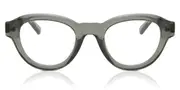 Oval Full Rim Plastic Men's Glasses Grey, Size 49 - Lenses Included - Private Health Rebate - Blue Light Block Available - Arise Collective