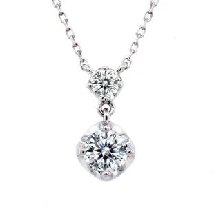 【BRILLMOND JEWELRY】GIA 30分 D/VVS1 3EX 18K白金典雅套鍊(D/VVS1 3EX 18K白金台+鍊)