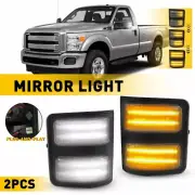 Side Pair Signal Mirror Switchback Light For Ford 2008-16 F-350 F-250 F250 F350 (for: Ford)