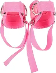 GANAZONO 1Pair Portable Cable Ankle Strap Fitness Ankle Ring for Leg Strength Training High Strength Resistance Comfortable Hook and Loop Design for Home Workouts