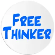 Free Thinker - Circle Sticker Decal 3 Inch