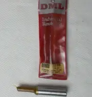 Router Bit Straight Double Flute 7/8" Cutting Length 1/2" Shank 1/4" Diameter
