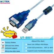 Rocstor Y10C898-B1 PREMIUM 3FT (1M) 1 PORT FTDI USB TO SERIAL RS232 ADAPTER CABL