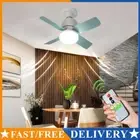 E27 Socket Light Bulb Fan with Remote Control for Porch Office Garage Restaurant