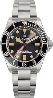 [TACTICAL FROG] Thorn Watches for Men 39mm Titanium Dive Watch PT5000 Automatic Mechanical Sapphire Crystal Luminous 200M Water Resistant, SHY036 Blue