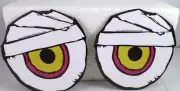 HALLOWEEN MAGNETS 2 posable large EYE BALLS die-cut fridge bumper art Mad Mags