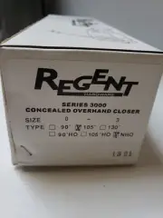 REGENT HARDWARE OverHead Concealed Door Closer Series 3000 Type 105° NHO