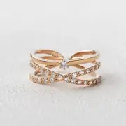 0.35CT Round Brilliant Cut Flexible Gift Wedding Band for Her 92 Sterling Silver