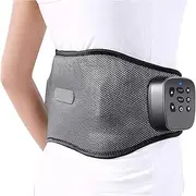 Electric Waist Massager, Heating Waist Belt Wrap Multifunction Heated Waist Belt Massager for Pain Relief, Period Cramps