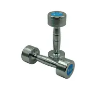 3kg x 2 Chrome Fixed Solid Dumbell - Commercial Grade Hand Weight Total 8kg