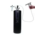 Black 10L Mini Keg Craft Beer Dispenser System w/ SS Pluto Beer Gun Picnic Keg