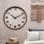 For Bedroom For Cafe Wall Clock Battery Operated Battery Powered Large Numerals