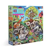 48pc eeBoo Kids Jigsaw Puzzle 76x61cm Within the Country Educational Game 4+