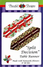 Split Decision Table Runner Quilt Quilting Pattern by Pieceful Designs MS16