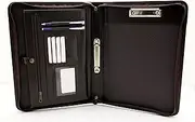 Noda (Faux PU Leather Business Presentation Meeting Conference A4 Folder 2 Ring Binder Brown