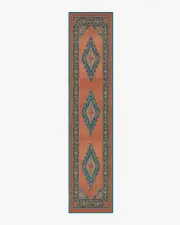 75' x 365' | Machine Washable Runner Rug | Kid & Pet Friendly | Indoor Rug | Matthew Williamson Sunset Bazaar Tropic Coral Rug | Ruggable