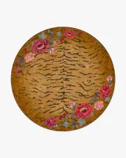 245' Round | Machine Washable Runner Rug | Kid & Pet Friendly | Indoor Rug | Gracie Bengal Bloom Multicolour Tufted Rug | Ruggable