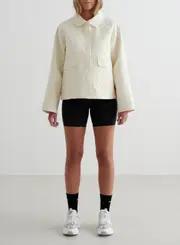 [aim'n] Almond White Patchwork Femme Jacket