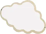 1Pc Nordic Cloud Shaped Acrylic Hanging Mirror Decorative Household Mirror for Bedroom Living Study Photo Prop Easy to Install with Wall Mounting