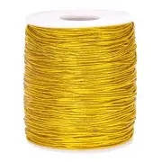 Elastic Cord,Gold Elastic Ribbon,110 Yards×1Mm Metallic Tinsel Stretch Cord,Elas