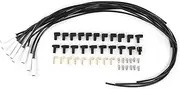 Spark Plug Wire Set 8.5mm 0.3in Universal Spark Plug Wires with 135° Ceramic Boot Stainless Steel Terminal 9002C Spark Plug Wires Spiral Core