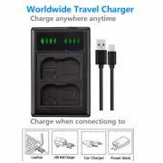 Slim EN-EL15 Battery charger For Nikon D7000 D800 D800E D7000 D600 MB-D11/D12